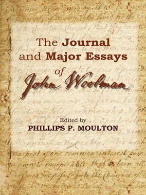 cover image of The Journal and Major Essays of John Woolman